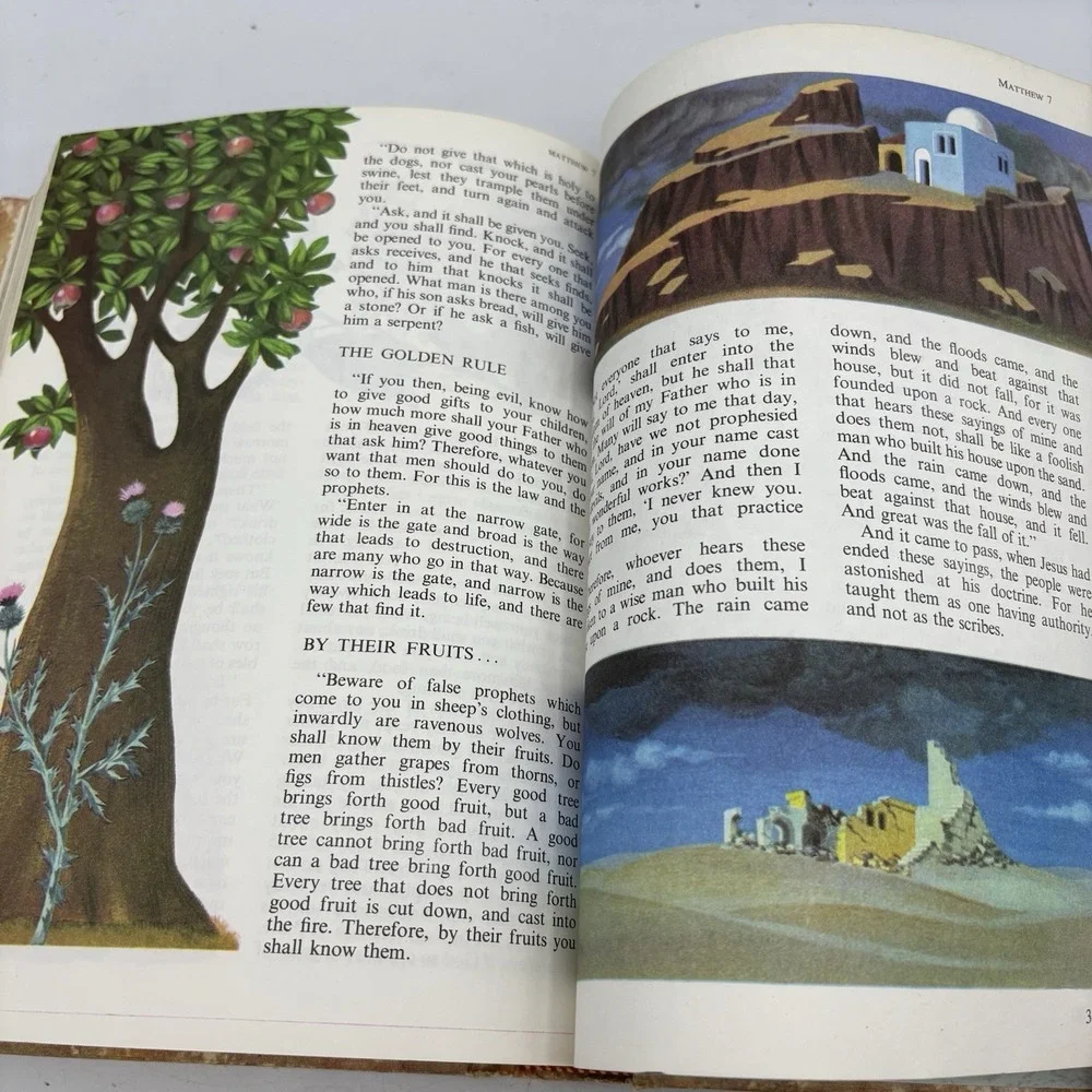Vintage The Children's Bible Golden Press Illustrated Stories Hardcover 1965‎